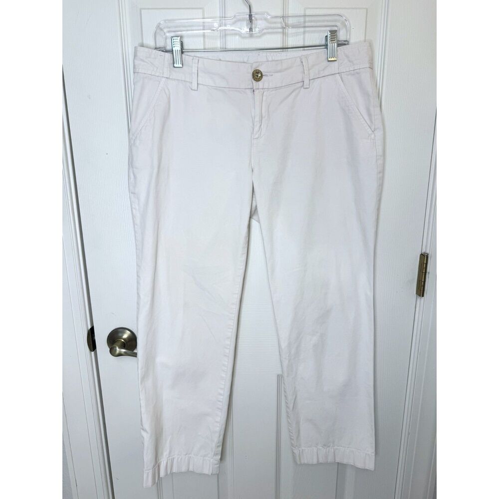 Lilly Pulitzer Coconut (White) Crop Pants Size 8